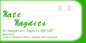 mate magdits business card